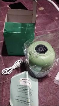 Product Review of PPLUS  Blender mini elektrik-Hijau 250ML/Blender Mini Portable USB Penghancur Bawang Putih Mini Chopper Penggiling Daging Wireless Mini Cooking Machine/hijau/pisau/putih Hijau Pisau Putih Kabel Mesin from N**5 1