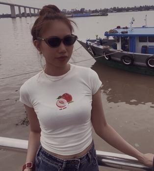 Product Review of Áo thun nữ baby tee cotton cổ tròn form ôm mùa hè hình trái Cherry, Đào, Chuối | bananabu from C**l m** b**y 🇻** 0