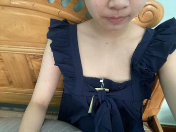 Product Review of Áo hai dây bèo cổ vuông Nana21 A2357 Nữ Women from G**g 1