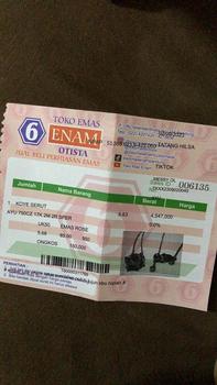 Product Review of Kalung Emas SERUT 50cm Solitaire Gigi 6 Prongs Collection - Rose 17k / White 17k / Yellow 16k from c**˚ 0