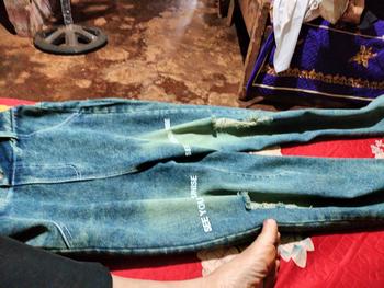 Product Review of Quần Jean Xuông Rách SEE Cạp Chun Cho Bé Gái Ong Women Dáng Suông Sz 11-15 Hàng Việt Nam Pants dài from t**h t** m**h t** 0