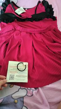 Product Review of Bộ đùi váy nữ thun tăm mềm mịn cổ tim tháp vải đen có quần phía bên trong kèm hai túi 38kg đến 74kg from Đ** T**n 0