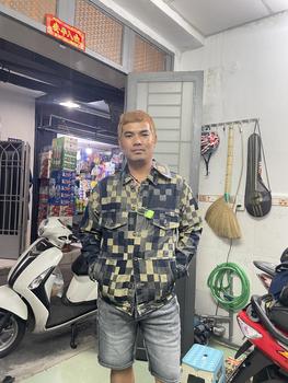 Product Review of Mã 069. Áo khoác Jean Nam, Hoạ Tiết Caro Đan Xen, Denim Không Co Giãn from M**h N**n 0