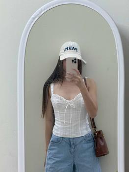 Product Review of Áo Cúp Hai Dây Vải Hoa Phong Cách Tiểu Thư - Tina Top Nữ from T**h G**g 0
