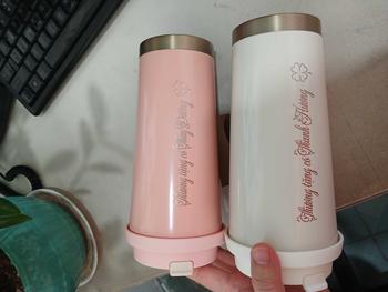 Product Review of Ly Giữ Nhiệt Khắc Tên Hoa FLOWER CUP 500ml Inox 316 Sang Trọng Có Ống Hút from M** B**2 s**p 2