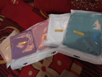 Product Review of PAKET (5+3pcs RANDOM) VOAL MIRACLE ALAINA SCARF POLOS hijab persegi Kerudung from A** L**😊 3