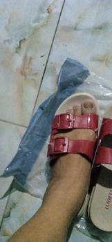 Product Review of LUOFU E 7188 -B2K5WS SIZE 36-40  l Sandal Selop ban 2 jelly wanita l Sendal kokop cewek impor from u**6 2