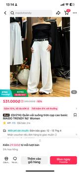 Product Review of (QB533) Quần jean ống rộng màu mài ánh bạc vân nổi bên MAIDO TRENDY from P**i đ** t**o t**d ** 0