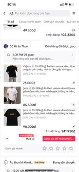 Product Review of [size to 35-130kg] Áo thun unisex vải cotton co giản bốn chiêu, hình in bền,giặc không ra màu , from Q**c D** 0