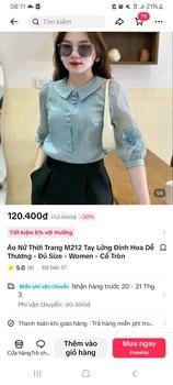 Product Review of Áo Nữ Thời Trang M212 Tay Lửng Đính Hoa Dễ Thương - Đủ Size - Women - Cổ Tròn from M** v** K** ❤** 0