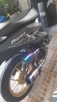 Product Review of Universal Car Exhaust muffler Tip Burnt 6 Color Pipe Bass Sound Car Rear Auto Exhaust Tail Muffler from L**l V**a 0