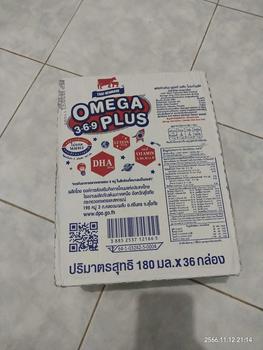 Product Review of นมวัวแดง โอเมก้า รสจืด ขนาด180มล.*36กล่อง/1ลัง ราคา465บาท EXP.เดือน11/2025 from K**y 1