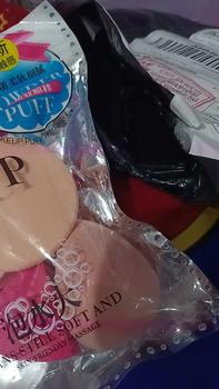 Product Review of Spons make up satu set isi 6pcs lengkap murah sponge bedak tabur foundation dan pembersih makeup from R**✨ 0