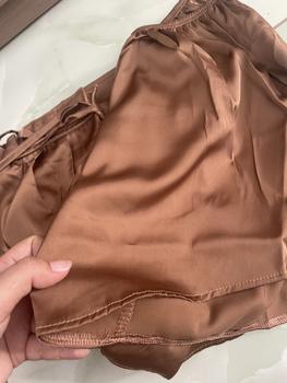Product Review of 40-64 Ký; Bộ Ngủ 2 Dây Áo Xếp Ly Buộc Nơ Quần Đùi Lụa Latin Nữ from T**2 2