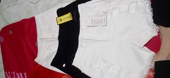 Product Review of Quần shorts nữ kaki rách cào trước đùi lưng cao Denim co giãn, Women Màu Trắng Màu Đen Kem Pants Jean from 3** c**a m** đ**h 1