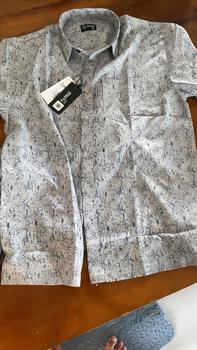 Product Review of Áo sơ mi nam trung niên PAPAGO vải xô đũi in họa tiết - P23SNHT003 from H**h v** l** 0