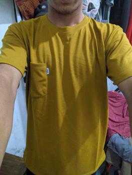 Product Review of (Paket isi 4 Pcs) Kaos Pocket Saku MBN Pria Wanita Fashion Army Cream Distro Hitam Katun from L**r 2