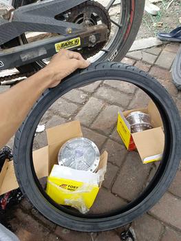 Product Review of Tire 70x8017 / 60x80-17 / 45x90x17 Leo laser good quality motorcycle from 🚚**➿ 0