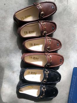 Product Review of ( T.ang 10c khẩu trang)  Giày Lười Da Mềm Dành Cho Bé Trai từ 1-9 tuổi Màu Nâu, Đen Kem from B** ❤**🐉 0