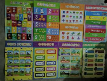 Product Review of 12 Pcs Chart For Kid Educational Set English Alphabet  Early Education Chart Enlightenment Poster from W**e 1