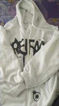 Product Review of Áo nỉ hoodie form rộng tay bồng phối vai Nữ Top Women in 2 mặt - Chữ Chảy from P**e N**t 0