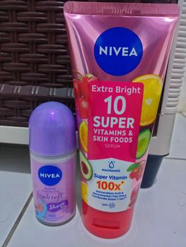 Product Review of NIVEA Body Care Package - Extra Bright 10 Super Vitamins + Shaveless Deodorant - Mampu  Mencerahkan Ketiak dan Melembutkan Kulit from s**3 0
