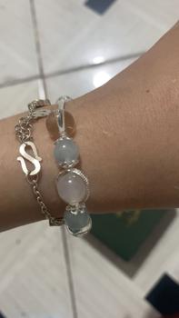 Product Review of Vòng tay An gem đá năng lượng Aquamarine mix Trắng full charm, lắc tay đá tự nhiên phong thuỷ phụ kiện đeo tay nữ quà tặng sinh nhật giáng sinh Noel Tết Valentine [TẶNG HŨ ĐÁ NĂNG LƯỢNG] from Q** 0