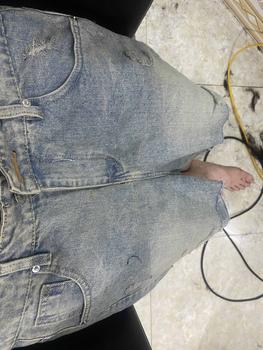 Product Review of LIGHT LEAL SHORT - Quần short jeans rách đùi form ống rộng from N** H**1 0