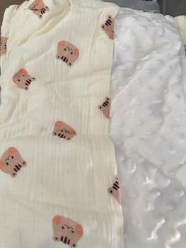 Product Review of [BOONA] Chăn Nhung Hạt Đậu Mặt Vải Muslin Boona Cao Cấp, Mền Đắp Hoạ Tiết Hàn Quốc Mềm Mại, Ấm Áp Cho Bé KT 80x100cm from N**n 0