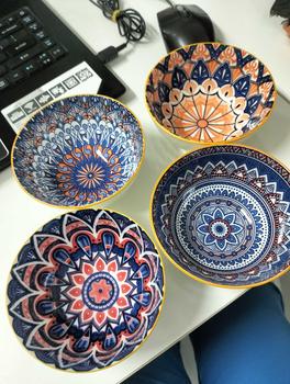 Product Review of 4pcs Ceramic Handicraft Bowl Set Kitchen Dinnerware Plate Gift Souvenir Oven Tableware from C**y 2