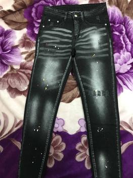 Product Review of QUẦN JEANS XÁM NAM DÀI 4 CÚC VẨY SƠN ĐI VIỀN TRẮNG SỌC NỔI 1 BÊN THỜI TRANG CÁ TÍNH   Menswear Denim Pants Có Túi from N**n X**n L** ** 1