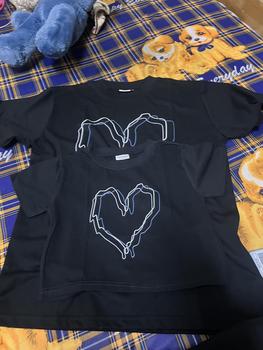 Product Review of Áo đôi thun phông croptop baby tee trái tim đen Local Brand Love Studio T-shirt Nam Nữ Unisex A097 quà tặng kỉ niệm sinh nhật 20/10 Cổ Tròn Jacket Áo Thun Cotton Women from s** n** 2