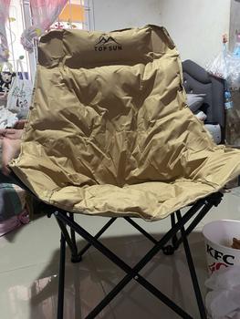 Product Review of Janet เก้าอี้กลางแจ้ง โซฟา เสริม Cotton นุ่มสบายขึ้น (ทรงอ้วน หลังสูง 90 ซม.) Top Sun เก้าอี้สนาม เก้าอี้พกพาพับได้  เก้าอี้ปิคนิค เก้าอี้เดินป่า เก้าอี้แคมป์ปิ้ง from N**i 3