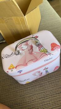 Product Review of BEU051 กระเป๋าเครื่องสำอาง มี 3 sizeให้เลือก วัสดุผ้า PUกันน้ำ มีหูหิ้วซิปอย่างดีกล่องเก็บเครื่องสำอางกันน้ำ กระเป๋าเดินทาง from @**3 2