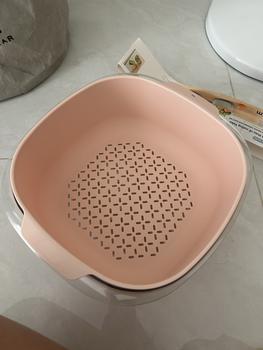 Product Review of Bộ Thau Rổ Vuông Inochi Kitchen 23/27cm - Rửa Rau, Bảo Quản Thực Phẩm, Tiện Lợi, An Toàn, Kháng Khuẩn from H**g t** k** s**🏻 1