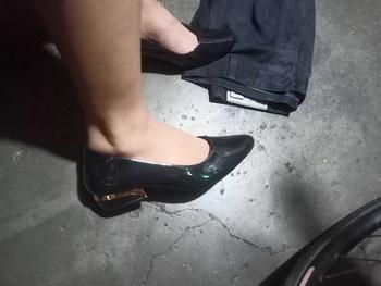 Product Review of Shuta 646 Korean Fashion Women elegant Pointed Toe Black Shoes Girl Work Office School Student Footwear gold lid heeled Wedge Shoes Walking Shoes Girl High Heels Classy Stylish from M**n 2