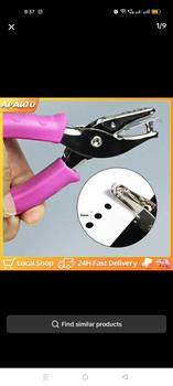 Product Review of 6MM Hole ID Puncher Single Hole Silicon Anti Slip Handle Scrapbooking Binding Stationary Office School Supplies from J** P**p 0