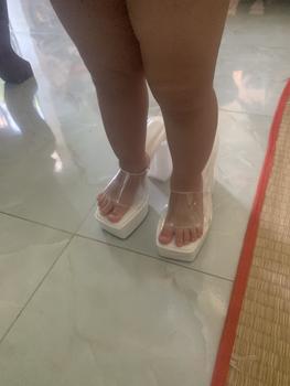 Product Review of (lùi size chân gầy)Dép Guốc nữ 12p -cao gót mũi vuông quay ngang trong mềm đúp trước 3cm. from D**n M** P** 2