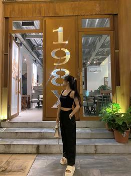 Product Review of [Xả Kho] QUẦN LỤA ỐNG SUÔNG CHỮ HOẠ TIẾT DẬP NỔI 3D Cao Cấp Loại 1 Nữ Women Kem Voi from H**g D**p A**h 0