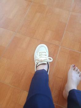 Product Review of Giày Thể Thao Sneaker Ulzzang Đế Dày Da Mềm Dây Bản To Phong Cách Hàn Quốc - GS21 Shoes Nữ from 🍀**8 1