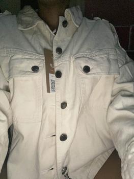 Product Review of JINISO Jaket Crop Jeans Oversize Pocket Khaki from A**i 0