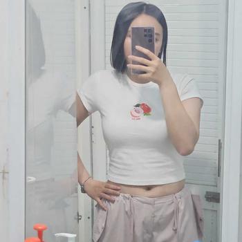 Product Review of Áo thun nữ baby tee cotton cổ tròn form ôm mùa hè hình trái Cherry, Đào, Chuối | bananabu from M** A** 0