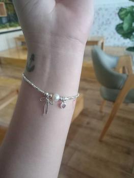 Product Review of Lắc tay đá vỡ charm nơ tim cực xing vòng  tay nữ vòng  tay from H** T**n ⁹** 0