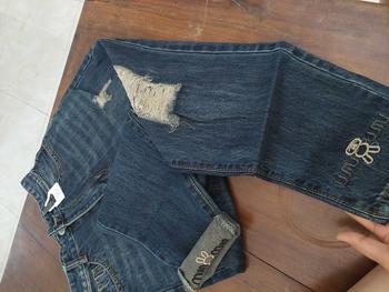 Product Review of Quần Jean Baggy Nữ Rách Thêu Lai DB01 - Quần Baggy Bò Nữ Lưng Cao Dáng Ôm Tôn Dáng Chất Cotton Không Giãn - TK Chic from ❤** s**u q**y ** G** d** ** 1