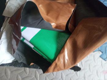 Product Review of 4FTx6FT Stripe Trapal Lona Tarpaulin Tolda Cover The Sun and Rain, Roll up down PVC from B**a 1