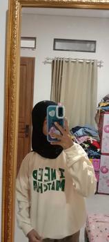 Product Review of Rag Clothes Sweater Crewneck Anak I Need Matcha Bahan Fleece 5-15 Tahun from s**a 1