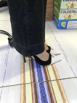 Product Review of Giày cao gót đẹp 8p, giày nữ quai hậu mũi nhọn khoá hoa da nỉ nhung siêu bền đẹp DéP Shoes from B**y B**y 0