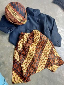 Product Review of COD!!! Setelan Beskap Anak + Celana Batik / Jarik Instan Coklat + Blangkon Solo (Ukuran Bayi 0 Tahun Sampai SD) #PAKAIAN ADAT JAWA# #TEDAK SITEN# #BISA BAYAR DI TEMPAT# from Z**0 0