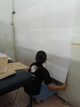 Product Review of Wallpaper Dinding 3D Motif kotak-kotak 70x70cm 3d Timbil Self Adhesive  kotak from F**i s**n 1
