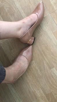 Product Review of Giày Cao Gót 3p Da Bóng Sai 35-42 Fom Chuẩn Đế Cao Su Chống Trơn - Shoes Jean from ☘**h X**️ 1